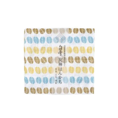 白雪友禅はんかち / 鹿 / キャラメル | 白雪ふきんオンライン