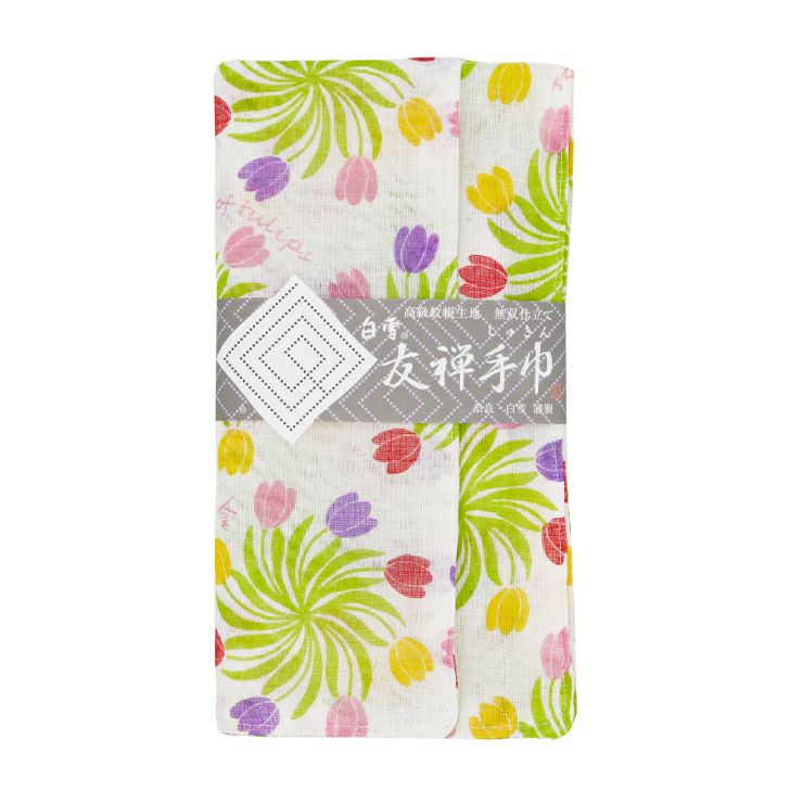 白雪友禅手巾 / Windmill of Tulips（チューリップの風車