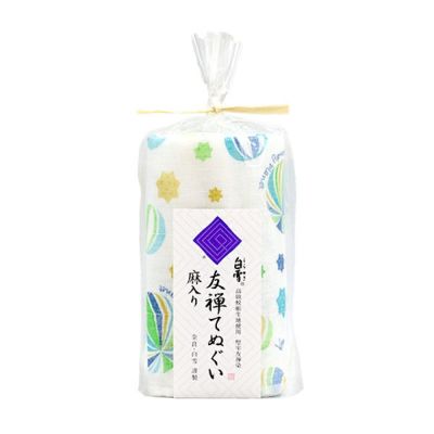 白雪友禅てぬぐい / 七宝柄 / 若竹色(グリーン) | 白雪ふきん